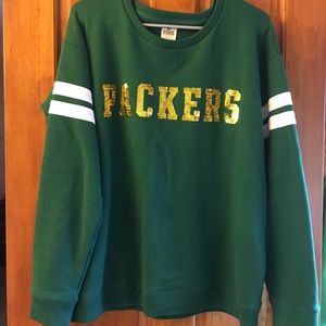 VS Pink Green Bay Packers Sweatshirt